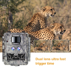 Caméra de chasse infrarouge rapide de faune de la lentille DC12V de caméra du déclencheur 0.25s de caméra de traînée double