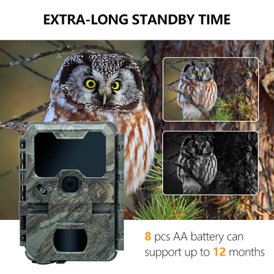Caméra de surveillance de la faune de vision nocturne 0.1s Vitesse de capture 32MP 4K Caméra de chasse imperméable à l'eau IP67 Caméra d'observation des animaux accessoires de chasse