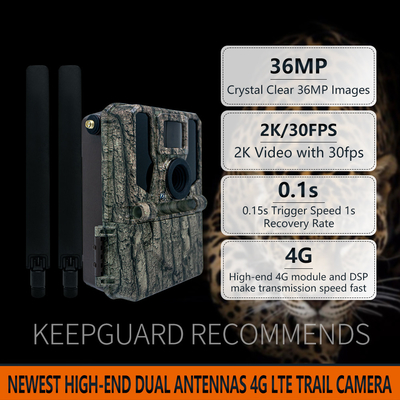 Nouvelle caméra de suivi de télécommande haute qualité 2K / 30fps à double antenne 4G LTE photo et vidéo longue portée, longue attente