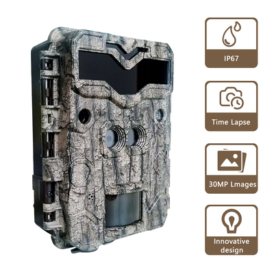 KW698A caméra de chasse à double objectif 2 capteurs caméra de reconnaissance 4K caméra de jeu de vision nocturne