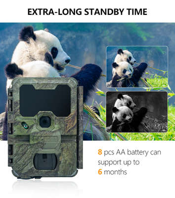 KW866 Chemin de chasse WIFI Caméra imperméable à l'eau IP67 OEM/ODM 512 Go de stockage Carte mémoire SD 32MP 4K