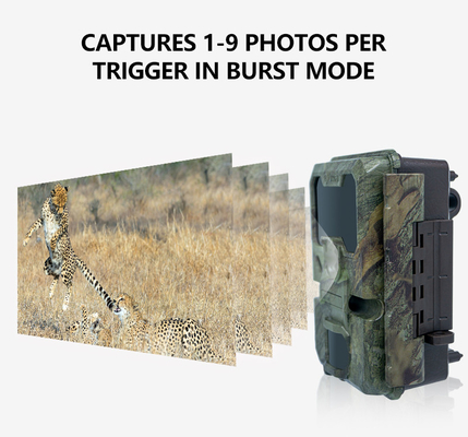 KW866 Chemin de chasse WIFI Caméra imperméable à l'eau IP67 OEM/ODM 512 Go de stockage Carte mémoire SD 32MP 4K