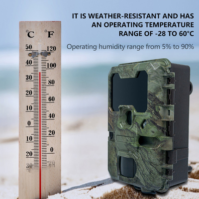 KW866 Chemin de chasse WIFI Caméra imperméable à l'eau IP67 OEM/ODM 512 Go de stockage Carte mémoire SD 32MP 4K