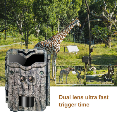 KW698A caméra de chasse à double objectif 2 capteurs caméra de reconnaissance 4K caméra de jeu de vision nocturne