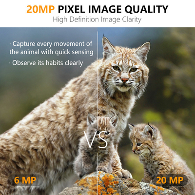 KW865 WIFI Caméra cachée Caméra de chasse sans fil extérieure IP67 20MP Caméra de piste qui envoie des images à votre