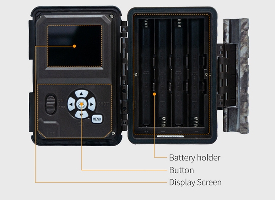 KW865 WIFI Caméra cachée Caméra de chasse sans fil extérieure IP67 20MP Caméra de piste qui envoie des images à votre