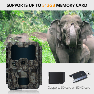 KW865 WIFI Caméra cachée Caméra de chasse sans fil extérieure IP67 20MP Caméra de piste qui envoie des images à votre