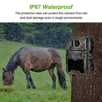 Caméra de chasse IP67 sans éclat avec support de micro-objectif de 450 mm et caméras de chasse HD d'intervalle 1s-60m