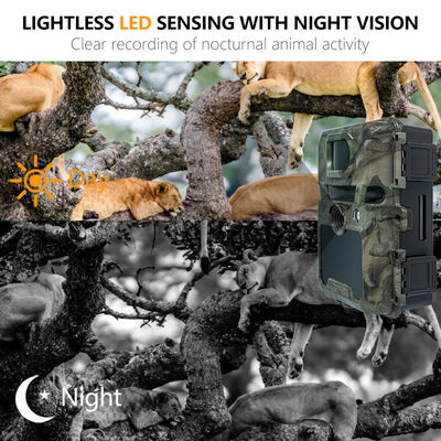 Caméra de chasse IP67 sans éclat avec support de micro-objectif de 450 mm et caméras de chasse HD d'intervalle 1s-60m