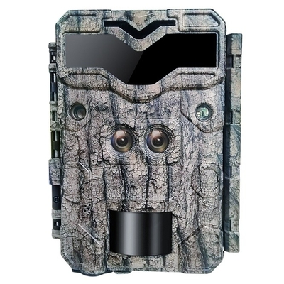 Découvrez le frisson de la chasse avec des caméras de chasse HD 32MP caméra à double objectif avec vidéo 4K et vision nocturne de 100 pieds