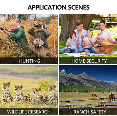 Caméras de chasse et de piste Panneau solaire 4G Caméra sans fil KW897 avec antennes doubles 100 pieds Portée nocturne 36MP Vidéo 2K à 30fps