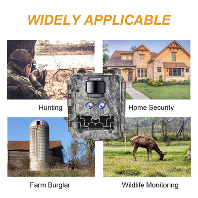 Caméra LED sans éclat de 30 MP pour le jeu de chasse à la vision nocturne avec vidéo 1080P et capacité de carte mémoire de 512 Go