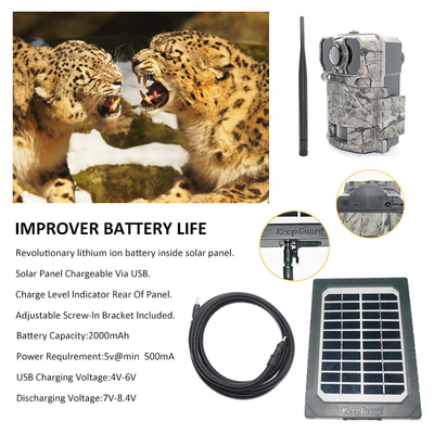 accessoires de chasse Panneau solaire comme alimentation supplémentaire Matériau ignifuge ABS25 avec vis en fil aux deux extrémités du cordon