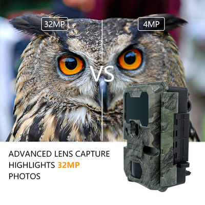 Caméra de chasse à vision nocturne de petite taille KW788 0.1s déclencheur d'image nette 32MP vidéo 4K imperméable à l'eau IP67 pour la chasse