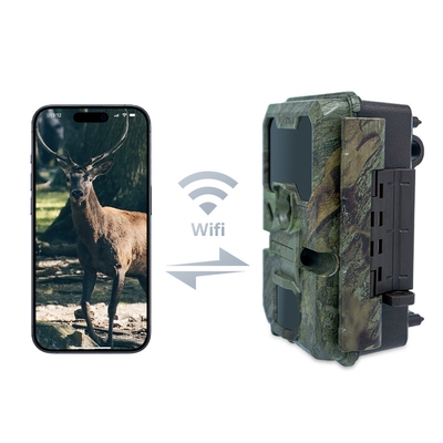 Caméra de chasse KW866 avec connexion WIFI vitesse de capture 0,25s imperméable à l'eau IP67 jusqu'à 512GB stockage 32MP 4K à 30fps chasse au cerf
