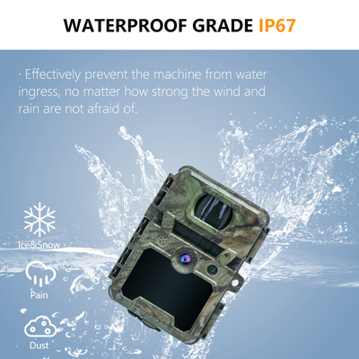KW571 Mini Caméra de chasse sans fil IP67 Sensor CMOS sans éclairage Carte SD Jeu furtif de forêt pas cher bas
