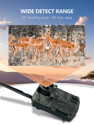 caméra de chasse haute qualité pour 4G caméra de chasse KW896 avec antenne 100ft Night Range 32MP 2K caméra faune 4g