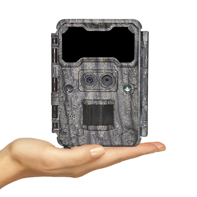 Caméra de chasse à double objectif KW696 OEM/ODM 0.4s vitesse de réponse 1080P/30MP imperméable à l'eau IP67 portée de nuit de 100 pieds pour la chasse à la faune