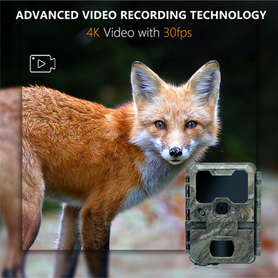 Caméra de piste avec petite taille KW788 0.1s Réponse 32MP image nette 4K vidéo imperméable à l'eau IP67 jusqu'à 512GB pour l'observation de la faune