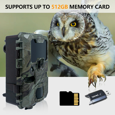 Caméra de piste avec petite taille KW788 0.1s Réponse 32MP image nette 4K vidéo imperméable à l'eau IP67 jusqu'à 512GB pour l'observation de la faune