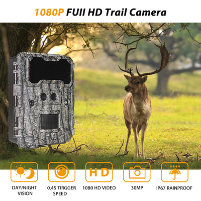Keepguard double objectif 30MP No-Glow LED trail caméra 1080P Vision nocturne Jeu de chasse