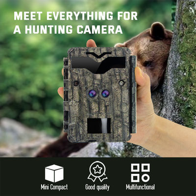 Jeu des caméras 4K de chasse de 32MP Dual Lens HD aucune caméra de faune de lueur