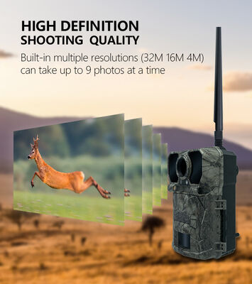 Caméra de chasse 4G compacte avec vitesse de déclenchement de 0,5 secondes, 0,8 lb, caméra activée par le mouvement, pour la Surveillance de la chasse à distance