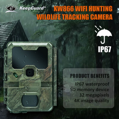 Caméra sans fil Wifi Bluetooth Caméra de piste mobile Idéal pour la sécurité de la chasse et les applications de surveillance de la faune