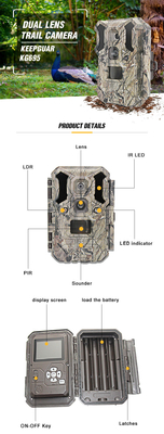 Caméra infrarouge 30MP 1080P IP66 de chasse de faune de LED
