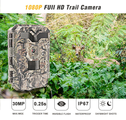 30MP 1080P HD Caméra de chasse à la faune sans LED infrarouges