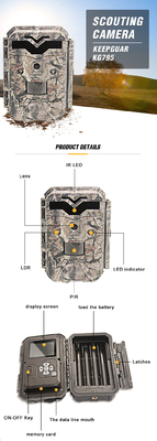 30MP 1080P HD Caméra de chasse à la faune sans LED infrarouges