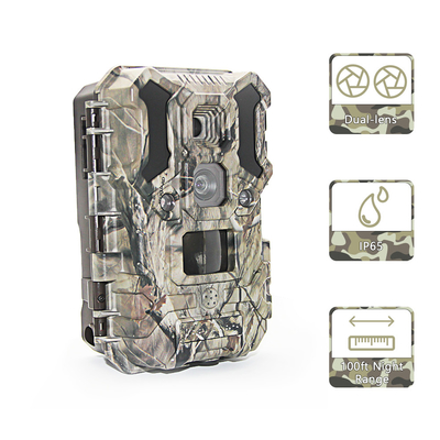 14 lentille de traînée de CMOS double de caméra infrarouge de la caméra 30MP Infrared Motion Detector
