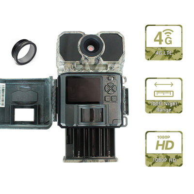 Affichage LCD 4G Caméra de piste programmable 940nm sans éclairage ICCID FTP SMTP MMS APP contrôle des accessoires de chasse