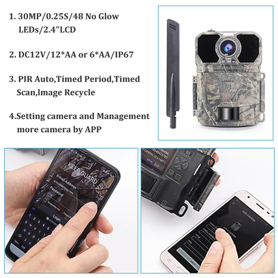 Smtp MMS chassant la caméra 4G LTE GPS IP67 de traînée imperméable