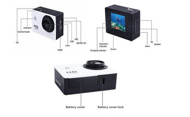 Plein HD caméscope 30M de plongée Waterproof d'action de sports de WiFi DV 1080P
