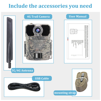 Caméra extérieure de chasse cellulaire à distance IR LED de faune de GSM de caméra de traînée du contrôle 4G de SMS