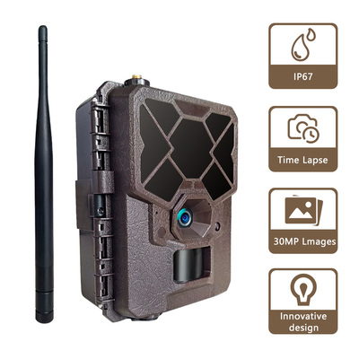 caméra de chasse cellulaire de la traînée 4G de caméra d'appli d'affichage à télécommande sans fil de hd