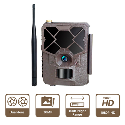 caméra de chasse cellulaire de la traînée 4G de caméra d'appli d'affichage à télécommande sans fil de hd
