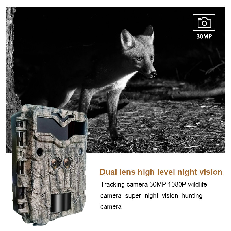 Infrarouge extérieur de faune de caméra de nuit de 4K ultra HD de chasse de caméra imperméable de traînée avec le capteur de mouvement