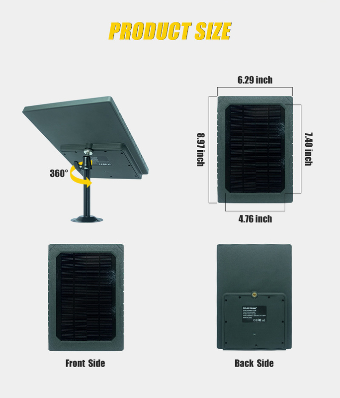 KS26 12W panneau solaire alimentation supplémentaire ABS25 matériau ignifuge IP67 connexion multi-interface étanche