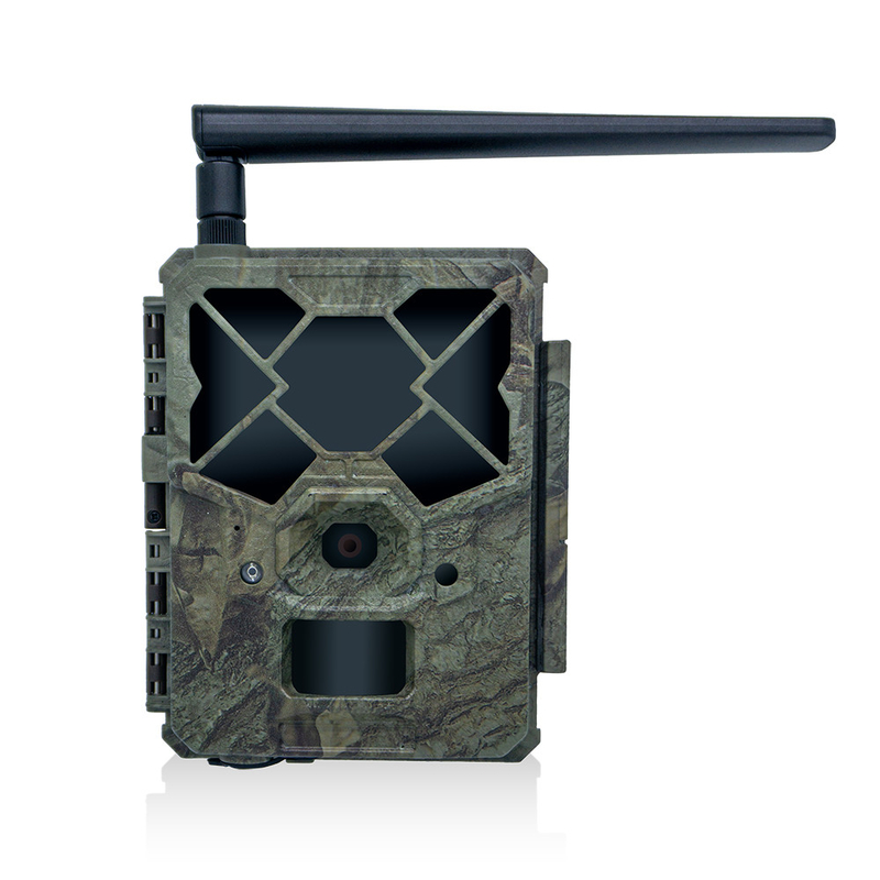 Caméra de chasse sans fil 4G KW886 avec antenne 24MP 1080P 0.1s vitesse de déclenchement 48pcs lumières infrarouges lumière intégrée dans la carte SIM pour la recherche de la faune