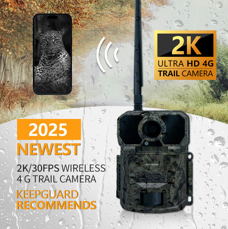 2024 Dernière caméra d'essai sans fil 4G KW896 30MP 0.15s vitesse de déclenchement 100 pieds portée de nuit imperméable à l'eau IP65 caméra de chasse