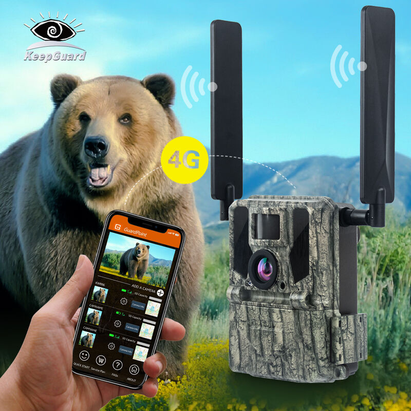 Caméra de chasse 4G avec capacité de visualisation à distance et boîtier robuste conçus pour capturer des images détaillées dans des endroits reculés