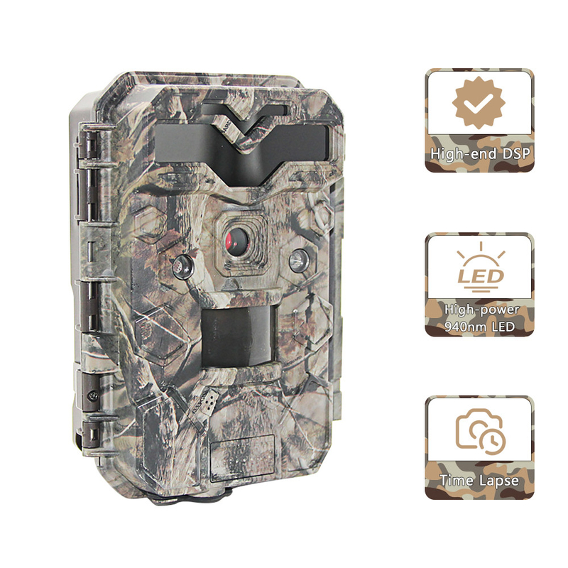 Écran HD de 2,4 pouces chassant la pleine HD 1080P caméra de chasse de traînée des caméras IR LED