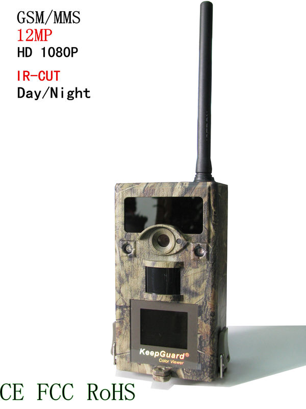 860NV GSM GPRS aucune taille visuelle de la caméra 1920*1080p de traînée de la lueur MMS, temps de réponse 0.6s