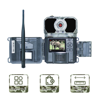 smtp 25m IR MMS GPRS de caméscope d'action de sports de la traînée 4G avec Sim Card cellulaire